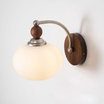 Yisi Po Wall Lamp | Black Walnut & Iron | Set of 2