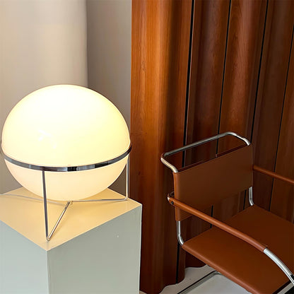 Yolk Table Lamp | Mid Century Modern Design | Silver Finish