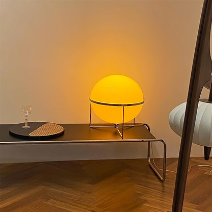 Yolk Table Lamp | Mid Century Modern Design | Silver Finish