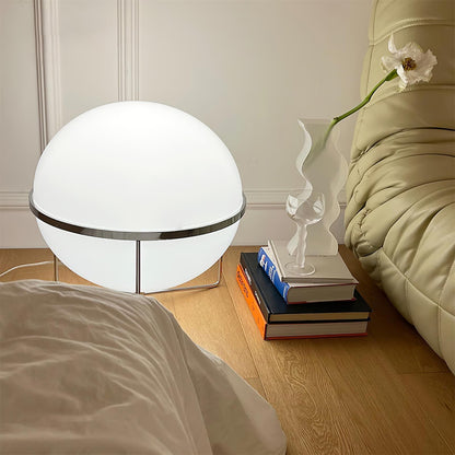 Yolk Table Lamp | Mid Century Modern Design | Silver Finish