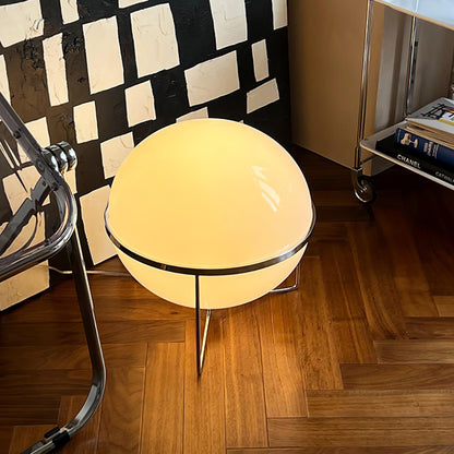 Yolk Table Lamp | Mid Century Modern Design | Silver Finish
