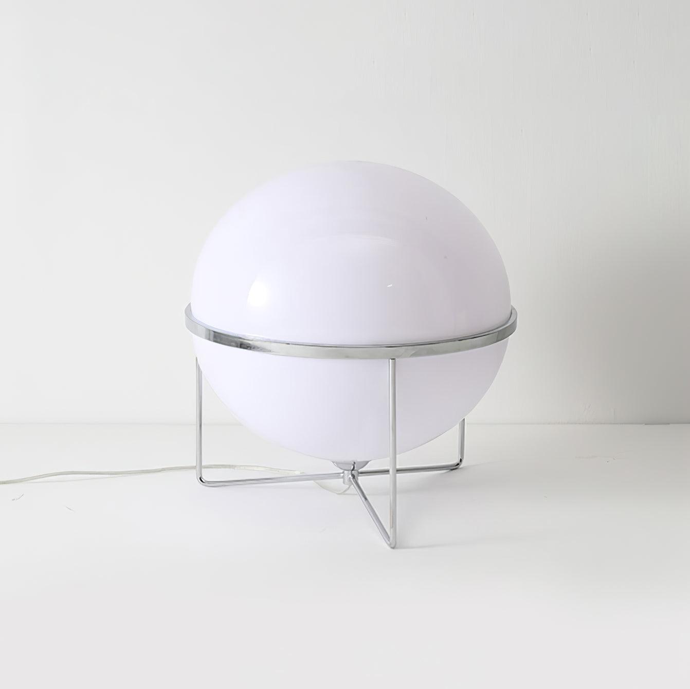 Yolk Table Lamp | Mid Century Modern Design | Silver Finish