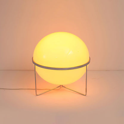 Yolk Table Lamp | Mid Century Modern Design | Silver Finish