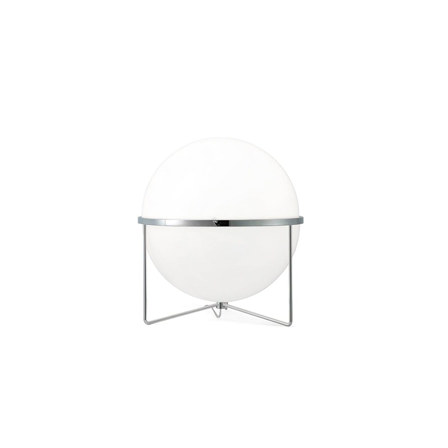 Yolk Table Lamp | Mid Century Modern Design | Silver Finish