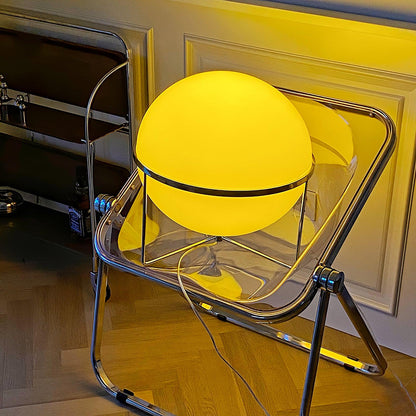 Yolk Table Lamp | Mid Century Modern Design | Silver Finish