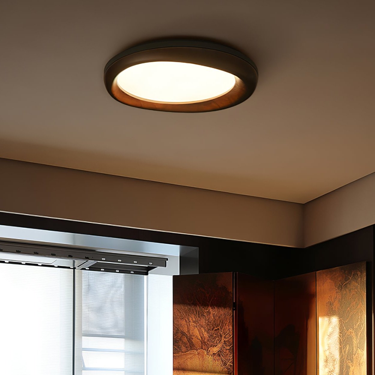 Wood Ceiling Light | Integrated LED | Multiple Sizes Available