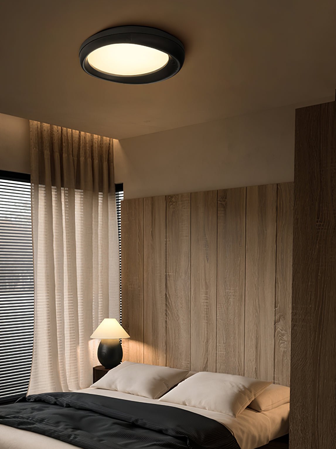 Wood Ceiling Light | Integrated LED | Multiple Sizes Available