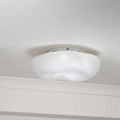 Silk Ceiling Lamp | Natural Mulberry Silk | 50cm Diameter