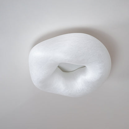 Silk Ceiling Lamp | Natural Mulberry Silk | 50cm Diameter