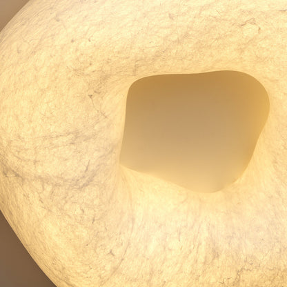 Silk Ceiling Lamp | Natural Mulberry Silk | 50cm Diameter