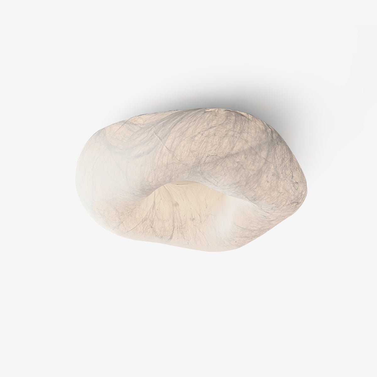 Silk Ceiling Lamp | Natural Mulberry Silk | 50cm Diameter