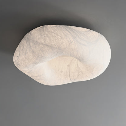 Silk Ceiling Lamp | Natural Mulberry Silk | 50cm Diameter