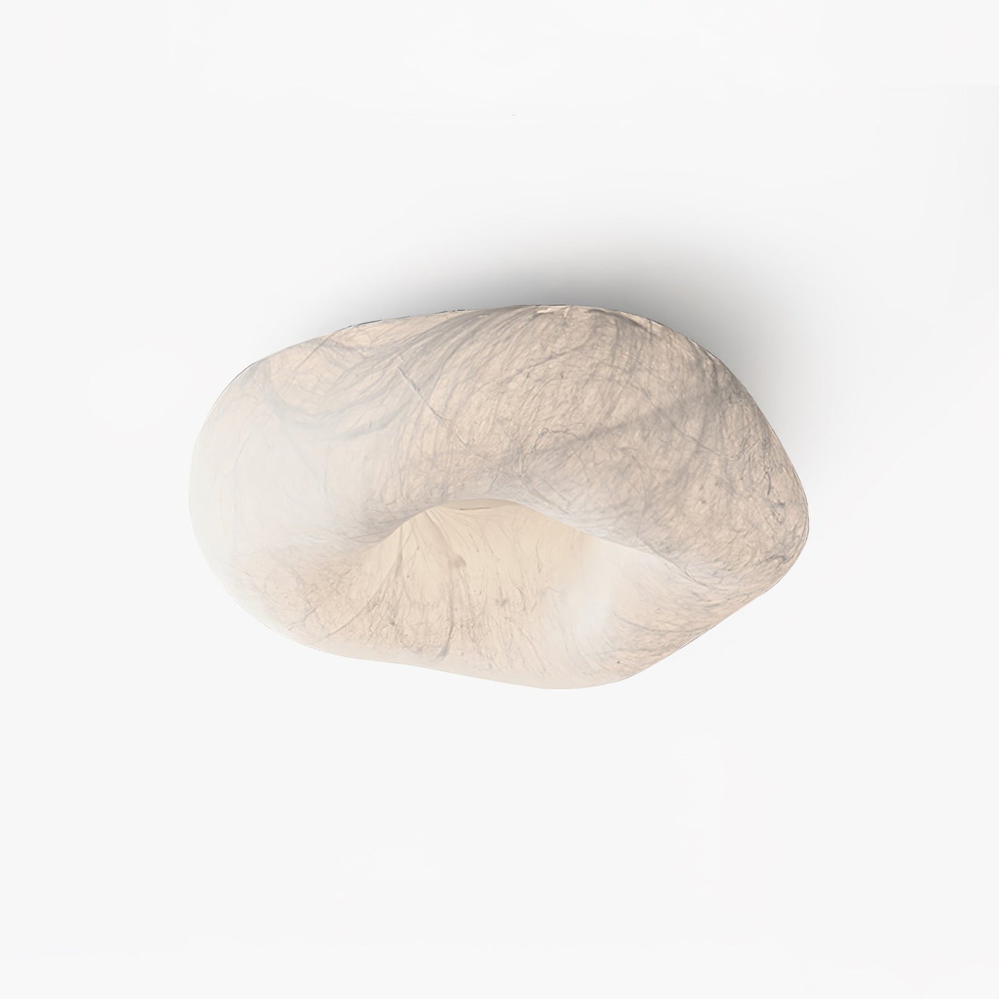Silk Ceiling Lamp | Natural Mulberry Silk | 50cm Diameter