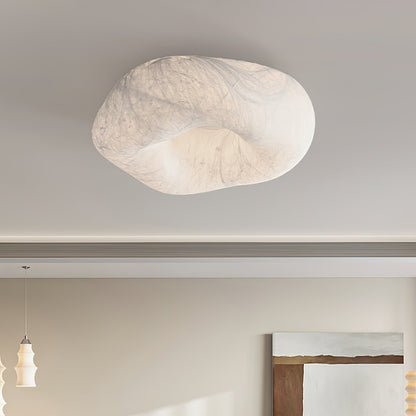 Silk Ceiling Lamp | Natural Mulberry Silk | 50cm Diameter