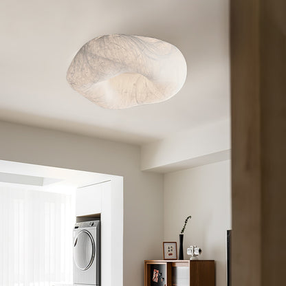 Silk Ceiling Lamp | Natural Mulberry Silk | 50cm Diameter