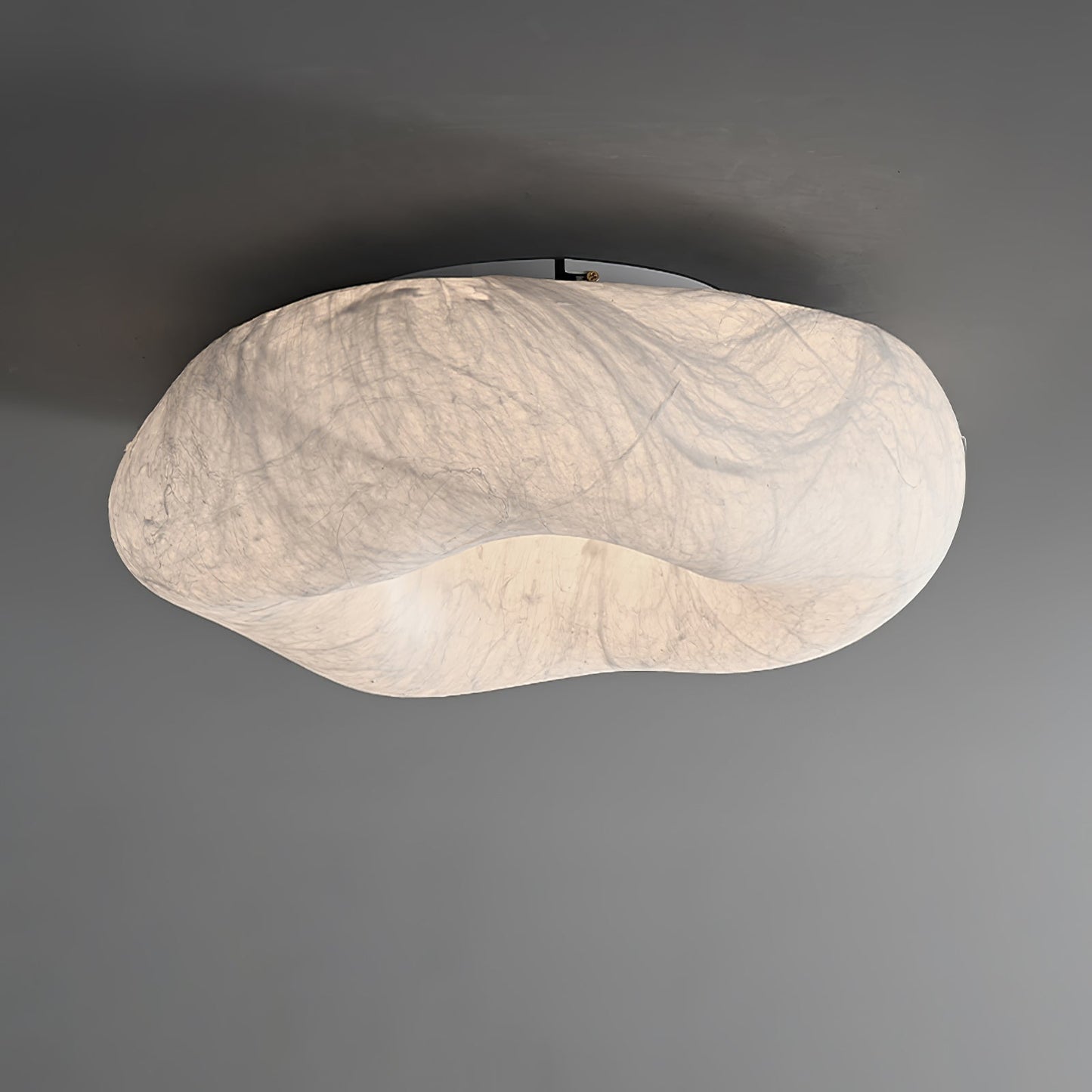 Silk Ceiling Lamp | Natural Mulberry Silk | 50cm Diameter