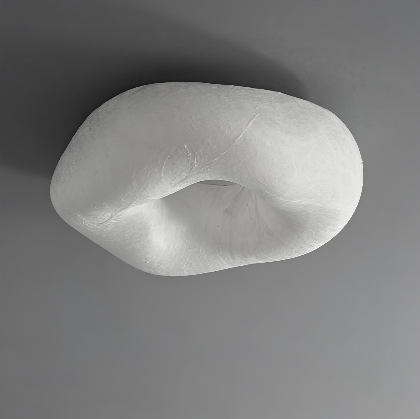 Silk Ceiling Lamp | Natural Mulberry Silk | 50cm Diameter