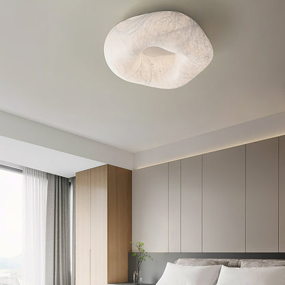 Silk Ceiling Lamp | Natural Mulberry Silk | 50cm Diameter