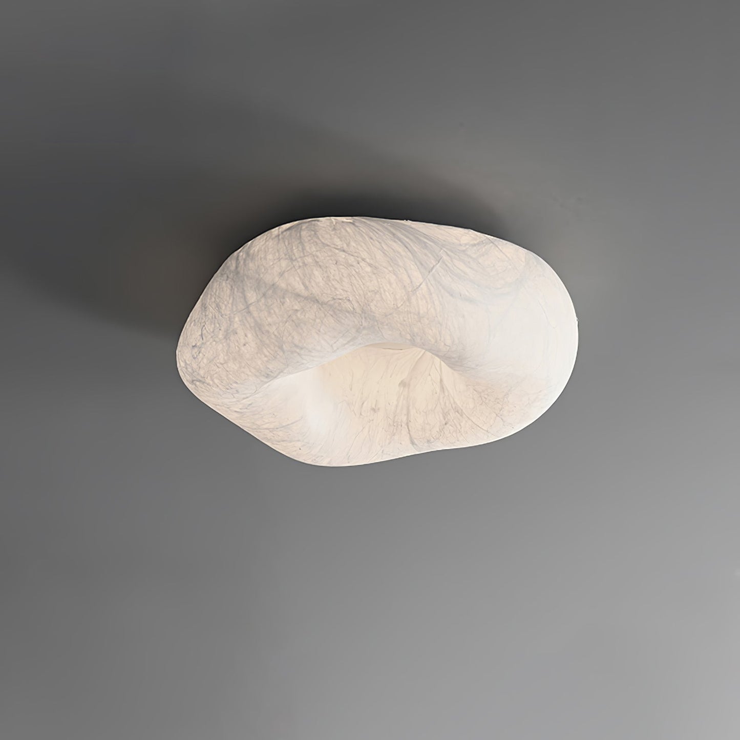 Silk Ceiling Lamp | Natural Mulberry Silk | 50cm Diameter