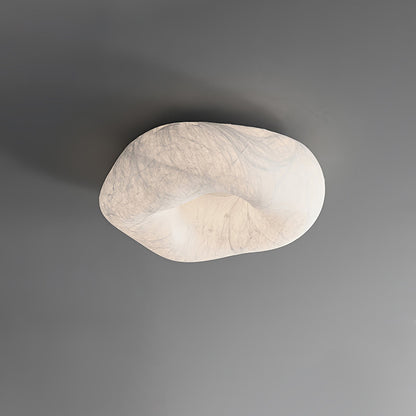 Silk Ceiling Lamp | Natural Mulberry Silk | 50cm Diameter