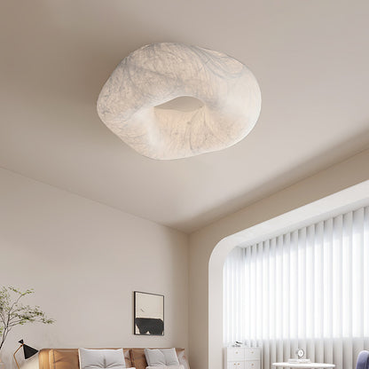 Silk Ceiling Lamp | Natural Mulberry Silk | 50cm Diameter