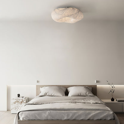 Silk Ceiling Lamp | Natural Mulberry Silk | 50cm Diameter