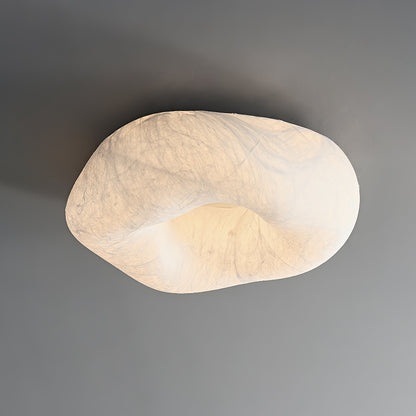 Silk Ceiling Lamp | Natural Mulberry Silk | 50cm Diameter