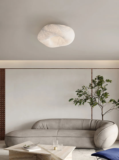 Silk Ceiling Lamp | Natural Mulberry Silk | 50cm Diameter