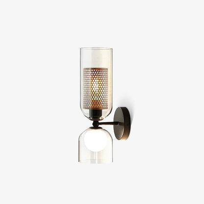 Zachary Wall Lamp Set | Glass & Metal | Black | 2 Lights