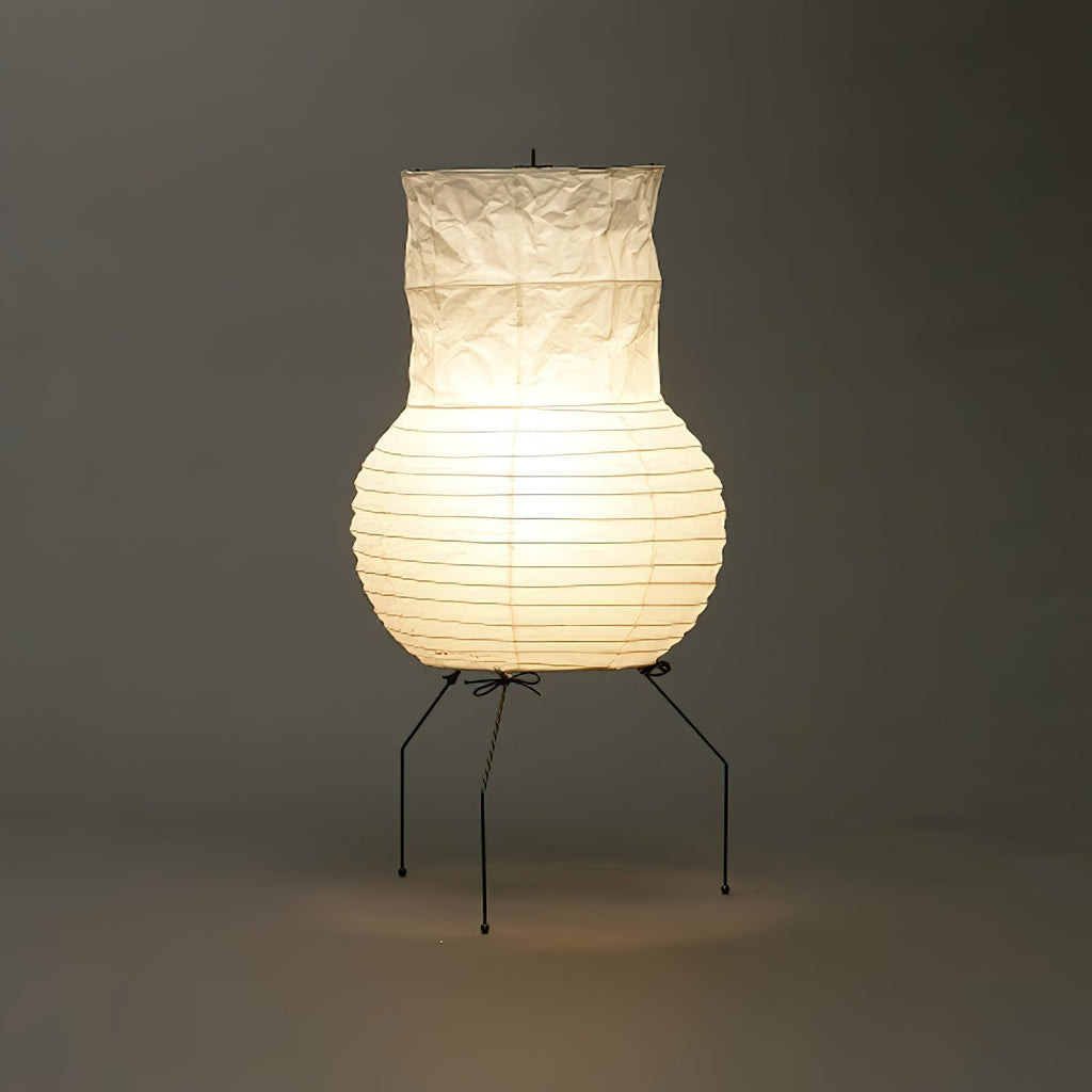 Rice Paper Lantern Table Lamp | White Shade | 48cm Diameter
