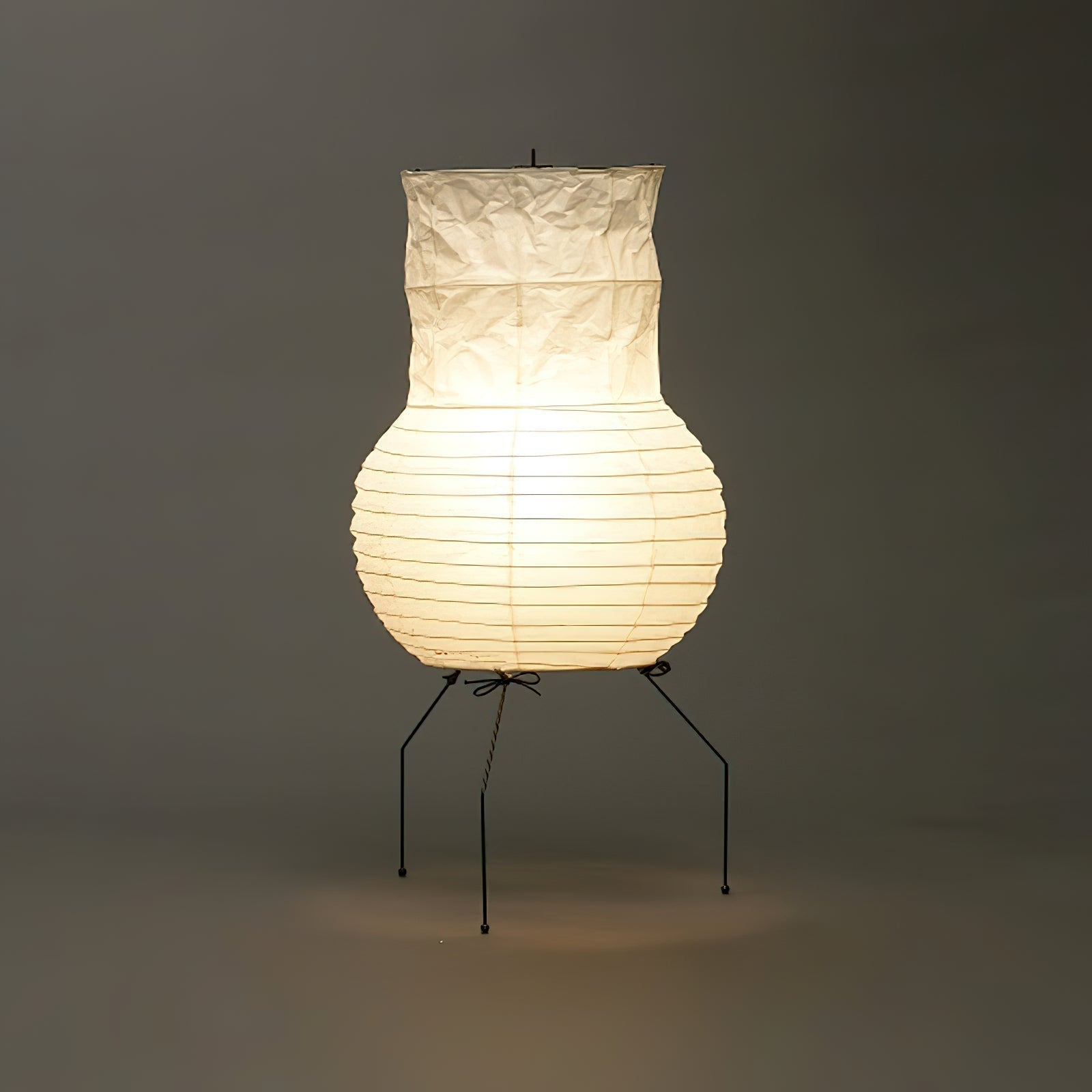 Rice Paper Lantern Table Lamp | White Shade | 48cm Diameter
