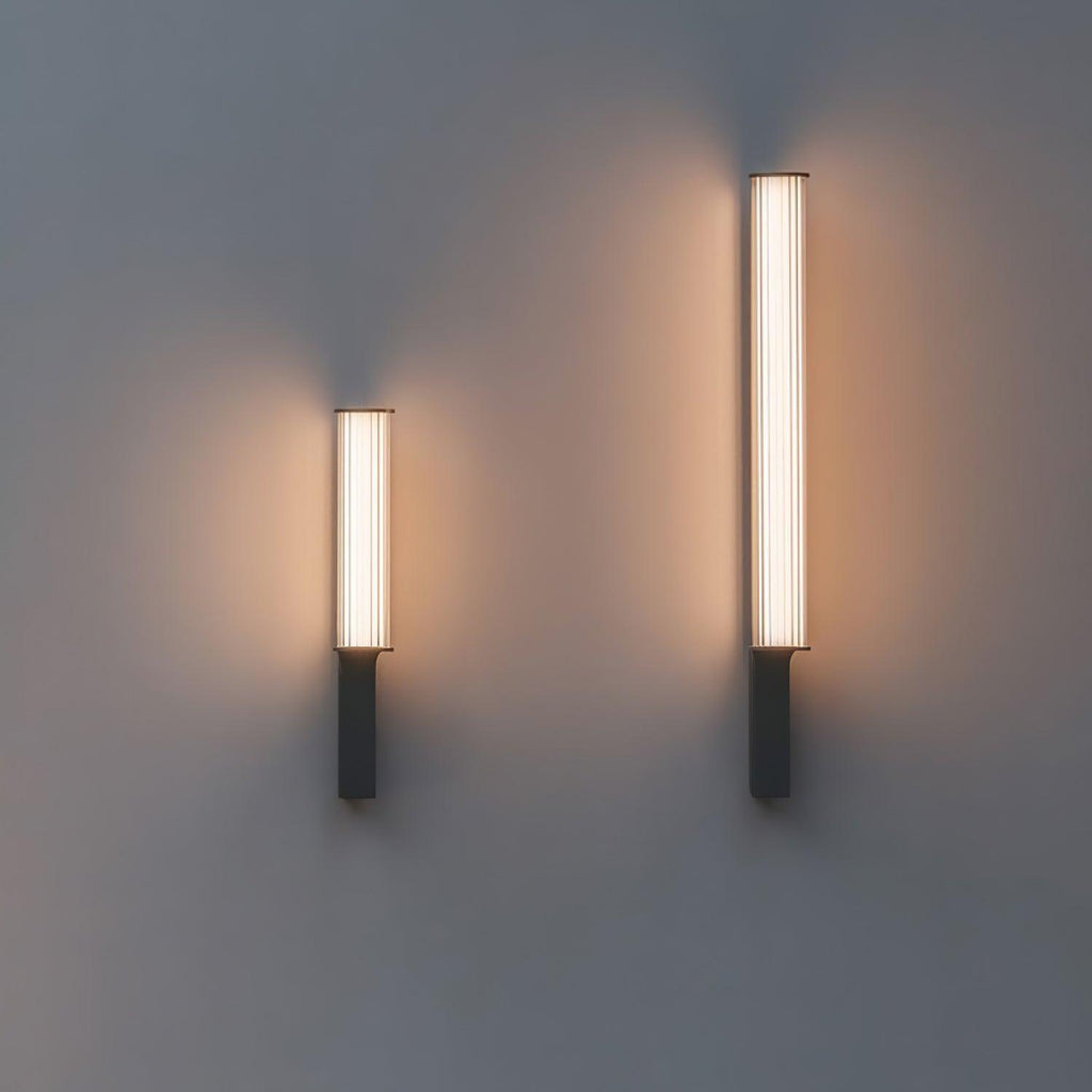 Outdoor LED Wall Sconce | Stainless Steel & Acrylic | Set of 2