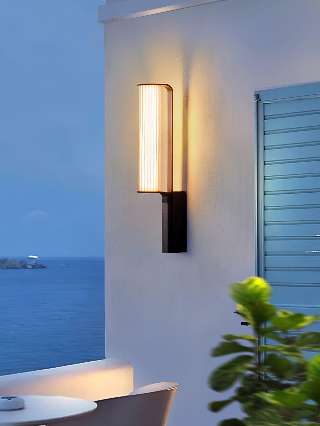 Outdoor LED Wall Sconce | Stainless Steel & Acrylic | Set of 2