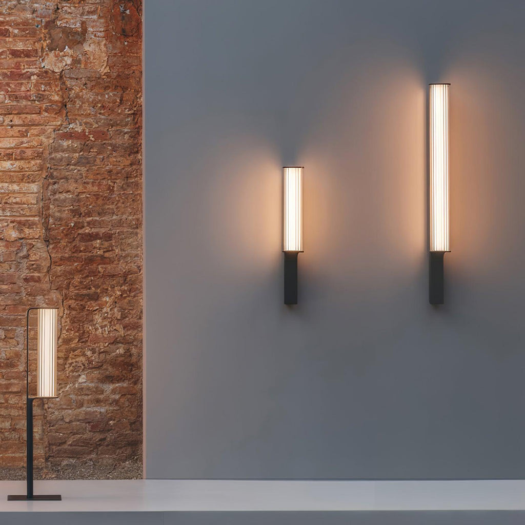 Outdoor LED Wall Sconce | Stainless Steel & Acrylic | Set of 2