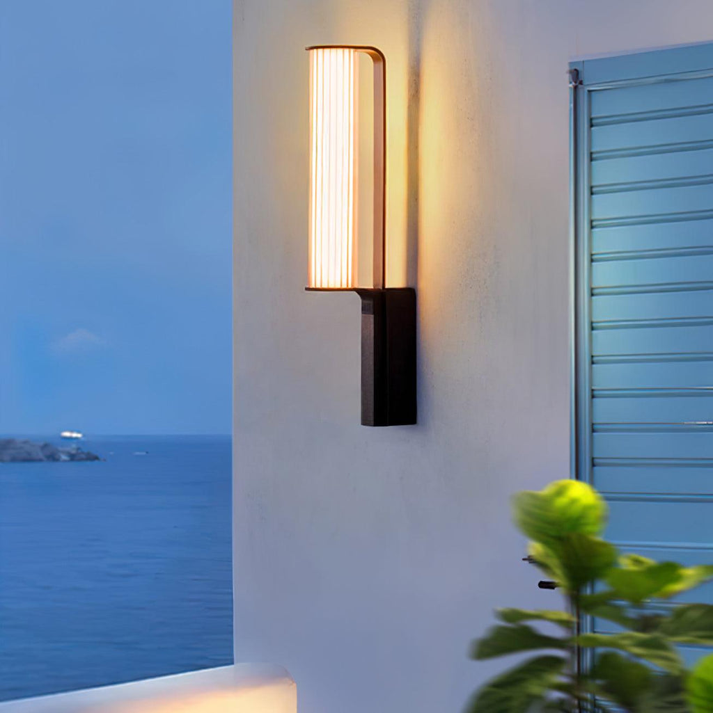 Outdoor LED Wall Sconce | Stainless Steel & Acrylic | Set of 2