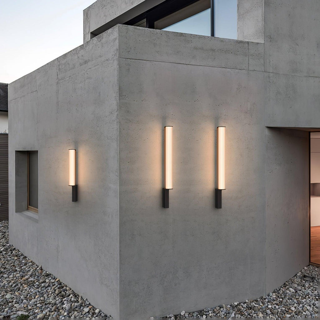 Outdoor LED Wall Sconce | Stainless Steel & Acrylic | Set of 2
