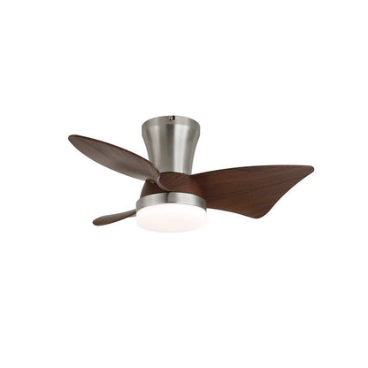 Zephyr Ceiling Fan Light | Walnut Blades & Matte Black Motor | 22", 24", 28" Options
