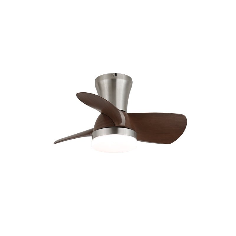 Zephyr Ceiling Fan Light | Walnut Blades & Matte Black Motor | 22", 24", 28" Options