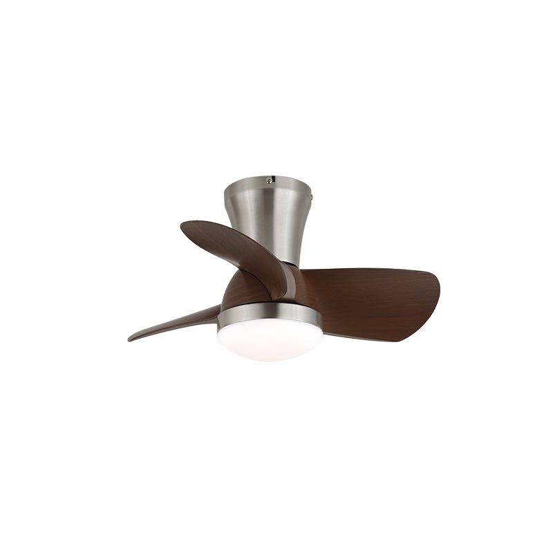 Zephyr Ceiling Fan Light | Walnut Blades & Matte Black Motor | 22", 24", 28" Options