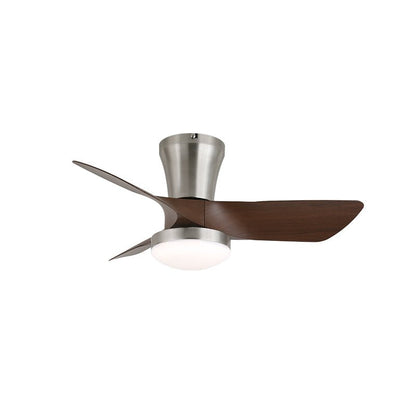 Zephyr Ceiling Fan Light | Walnut Blades & Matte Black Motor | 22", 24", 28" Options