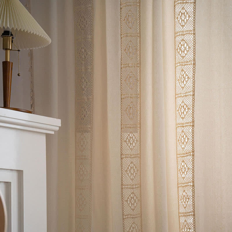 Light Filtering Curtain | Cotton Linen | Beige