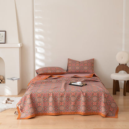 Floral Reversible Quilt | 100% Organic Cotton | Full/Queen/King Sizes