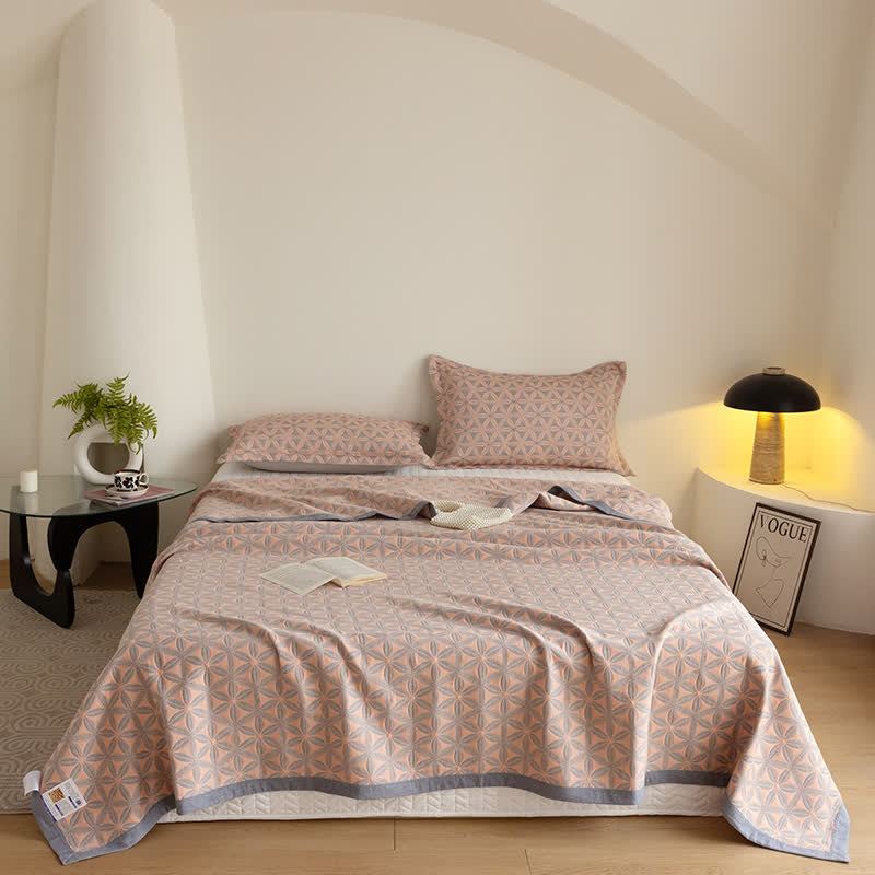 Cotton Gauze Quilt Set | Organic Cotton | Queen Size with 2 Pillowcases