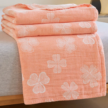 Four Leaf Clover Summer Quilt | 100% Organic Cotton | Full/Queen Size