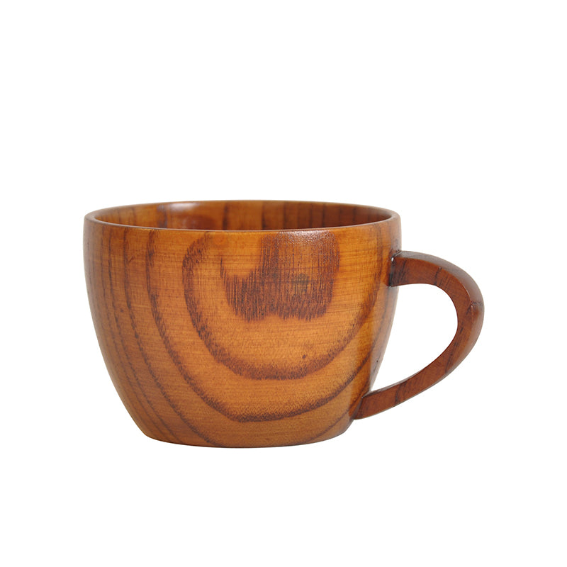 Natural Wooden Tea Cup Set | Eco-Friendly Jujube Wood | 2 Pieces