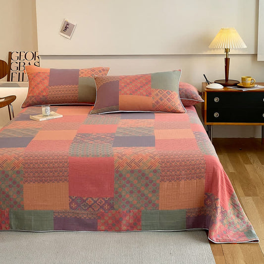 Vintage Double Layer Coverlet | 100% Organic Cotton | Twin Size