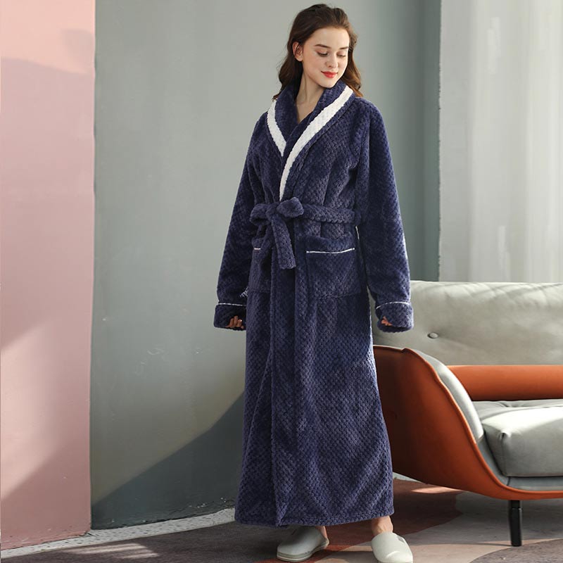 Thick Fleece Bathrobe | Skin-Friendly Material | Playful Prints