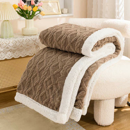 Reversible Throw Blanket | Soft Polyester | Lightweight Cozy Design