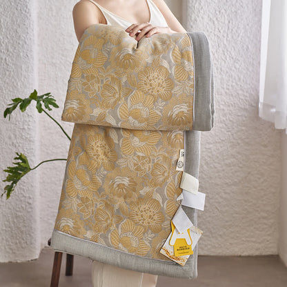 Floral Cotton Gauze Bedding Set | 100% Organic Cotton | Available in Full, Queen, King