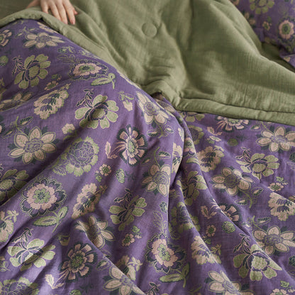 Floral Quilt Set | 100% Organic Cotton | Queen Size